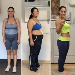 Before and after weight loss results with Ayurvedic treatment in Kerala